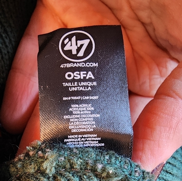 Michigan State Spartans Fairfax Cuff Knit Dark Green 47 Brand Hat - Picture 4 of 5